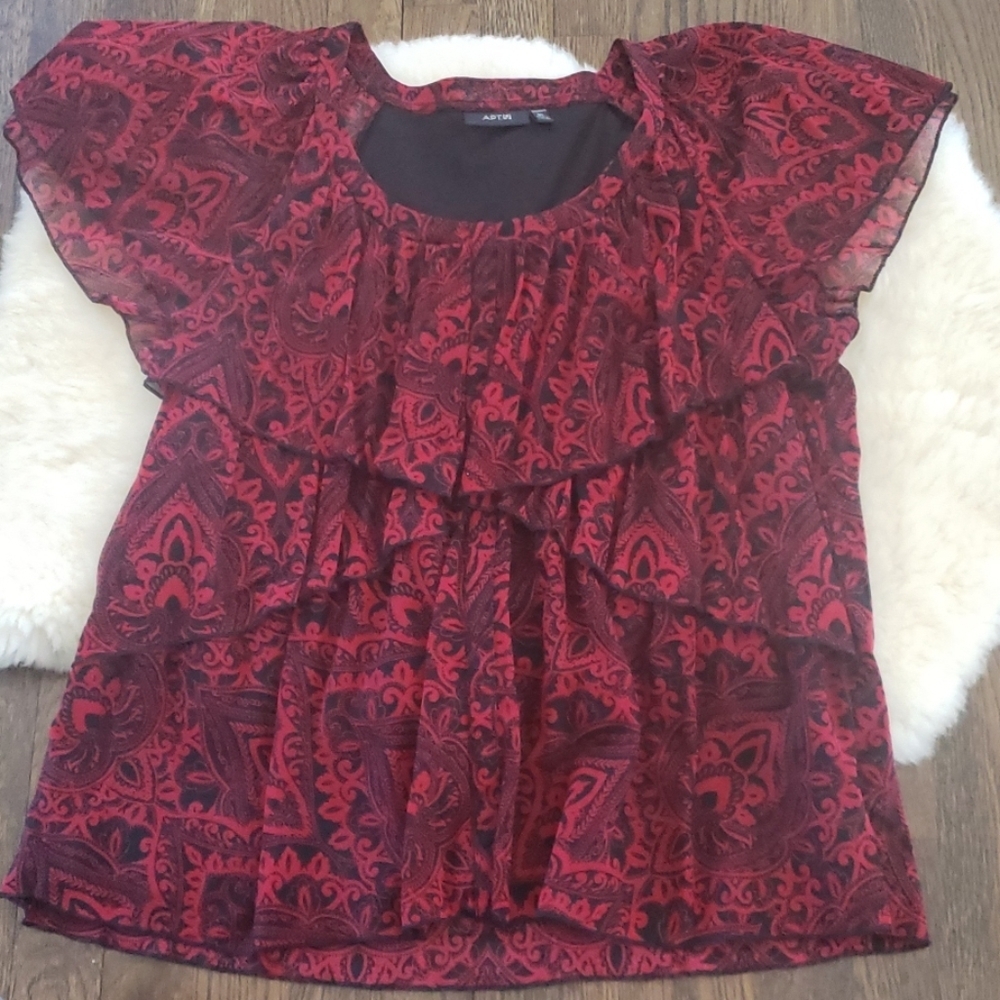 Apt 9 Paisley Print Top